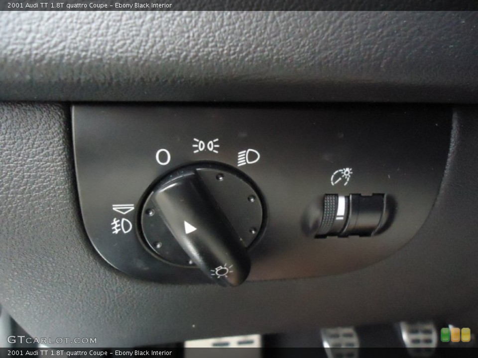 Ebony Black Interior Controls for the 2001 Audi TT 1.8T quattro Coupe #53529984