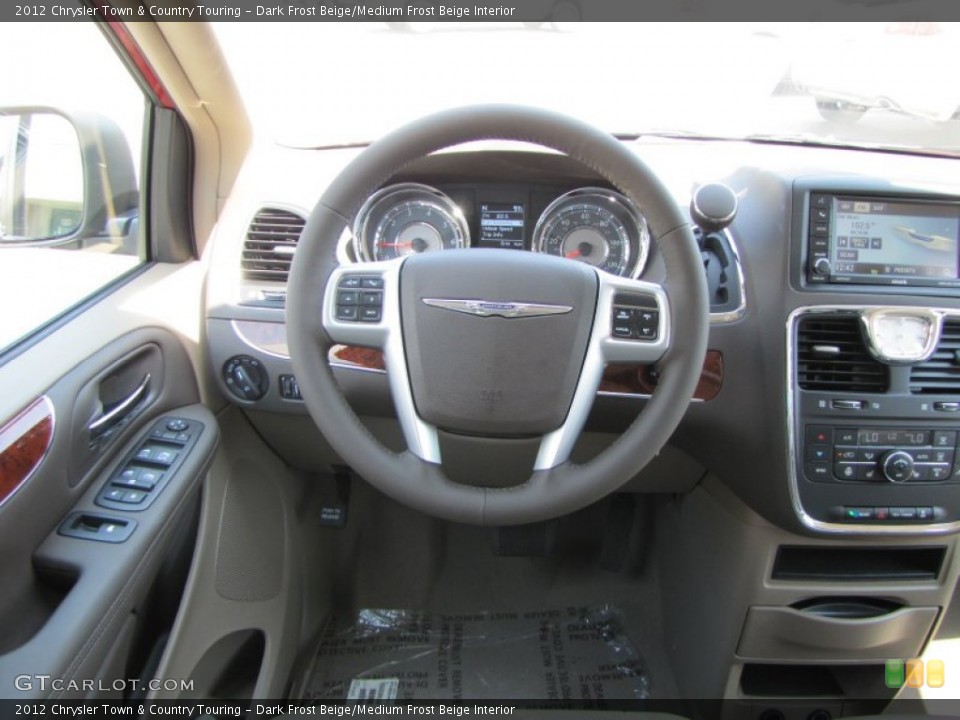 Dark Frost Beige/Medium Frost Beige Interior Dashboard for the 2012 Chrysler Town & Country Touring #53530662