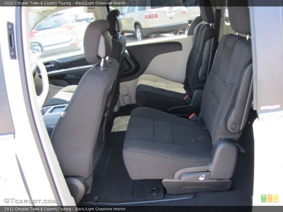 Black/Light Graystone Interior Photo for the 2012 Chrysler Town & Country Touring #53530876