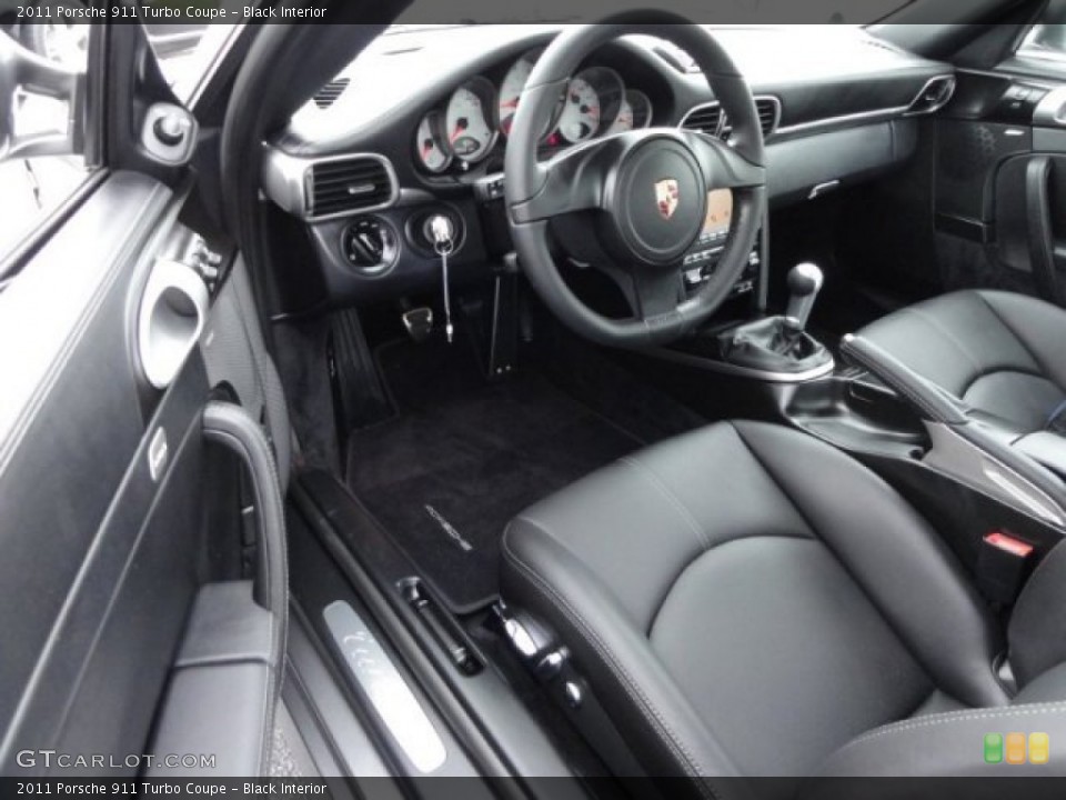 Black Interior Photo for the 2011 Porsche 911 Turbo Coupe #53531061