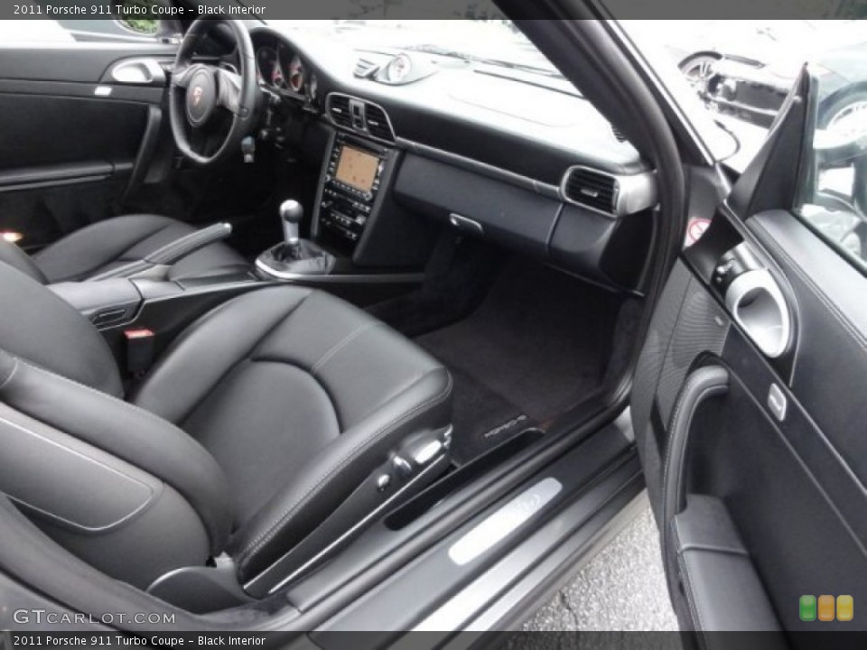 Black Interior Dashboard for the 2011 Porsche 911 Turbo Coupe #53531118