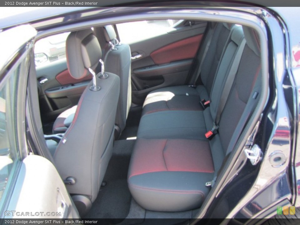 Black/Red Interior Photo for the 2012 Dodge Avenger SXT Plus #53531226
