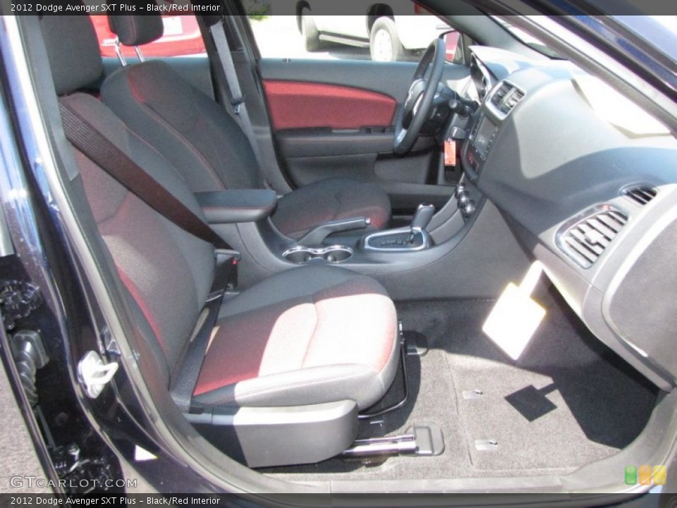 Black/Red Interior Photo for the 2012 Dodge Avenger SXT Plus #53531241