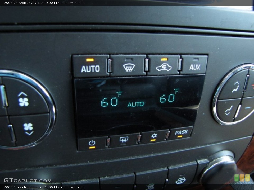 Ebony Interior Controls for the 2008 Chevrolet Suburban 1500 LTZ #53531994