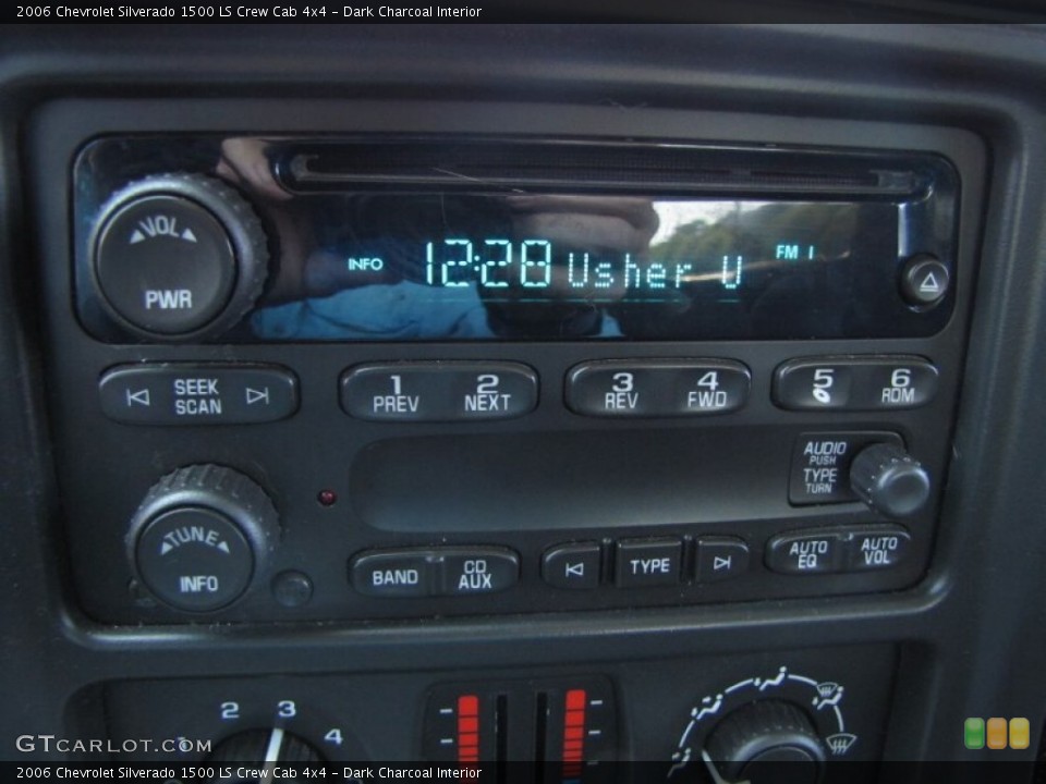 Dark Charcoal Interior Audio System for the 2006 Chevrolet Silverado 1500 LS Crew Cab 4x4 #53532333