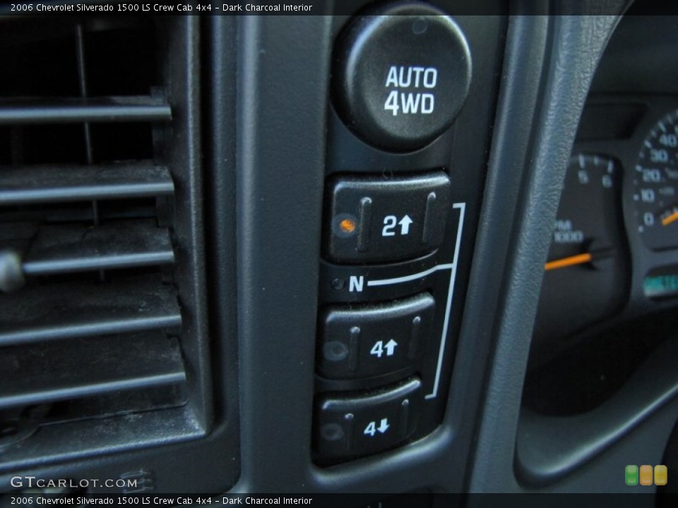 Dark Charcoal Interior Controls for the 2006 Chevrolet Silverado 1500 LS Crew Cab 4x4 #53532372