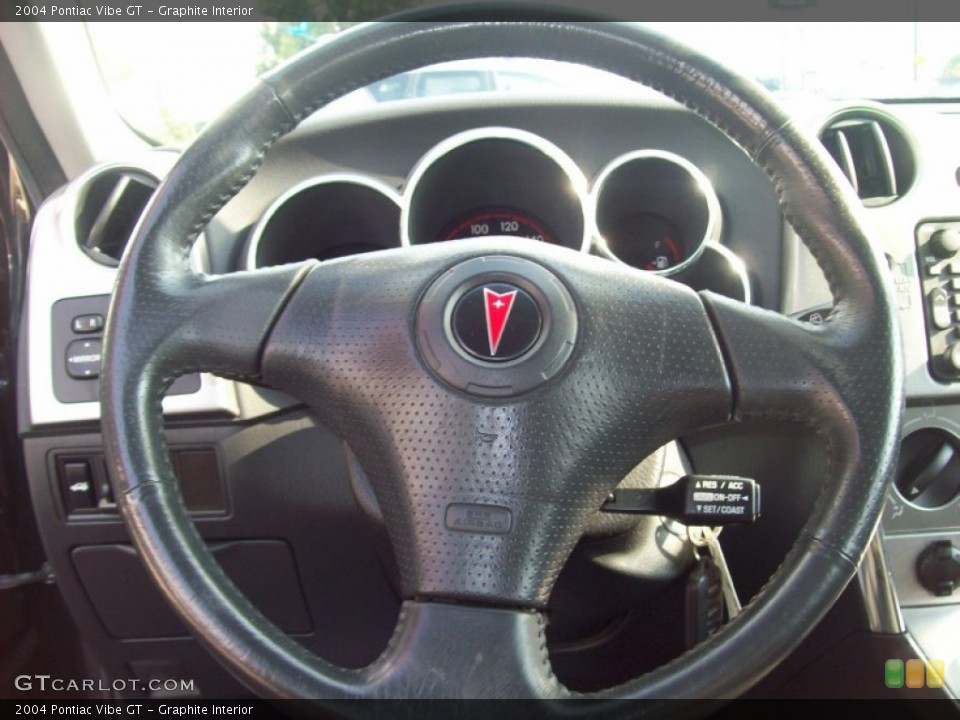 Graphite Interior Steering Wheel for the 2004 Pontiac Vibe GT #53533359