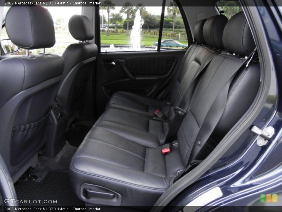 Charcoal Interior Rear Seat for the 2002 Mercedes-Benz ML 320 4Matic #53535107