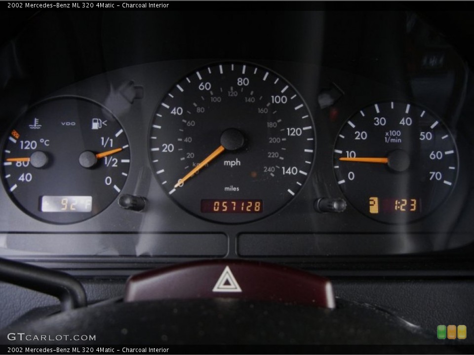 Charcoal Interior Gauges for the 2002 Mercedes-Benz ML 320 4Matic #53535202