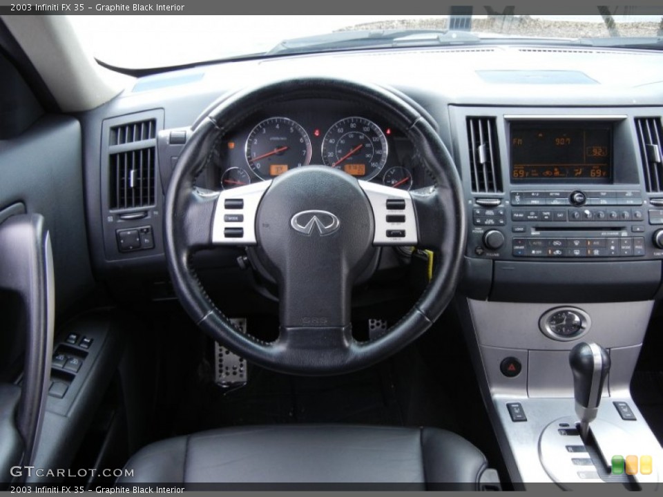 Graphite Black Interior Dashboard for the 2003 Infiniti FX 35 #53535628
