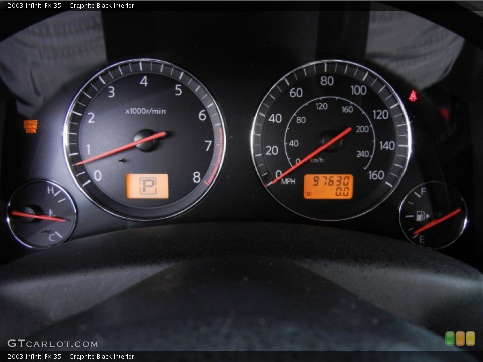 Graphite Black Interior Gauges for the 2003 Infiniti FX 35 #53535640