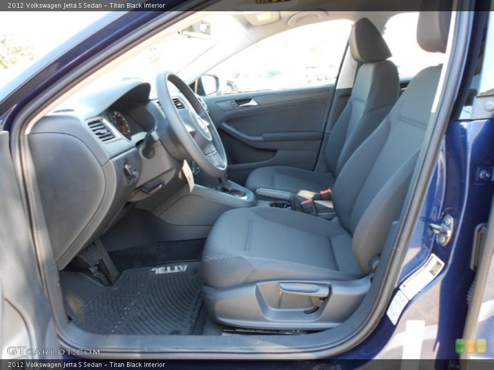 Titan Black Interior Photo for the 2012 Volkswagen Jetta S Sedan #53536505