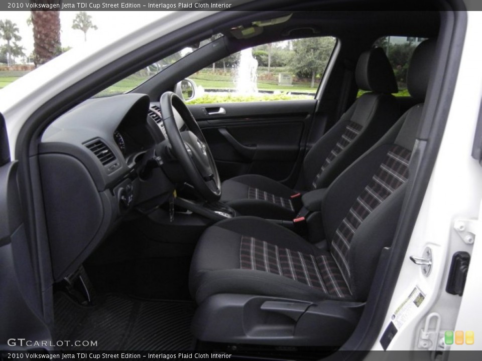Interlagos Plaid Cloth Interior Photo for the 2010 Volkswagen Jetta TDI Cup Street Edition #53538013