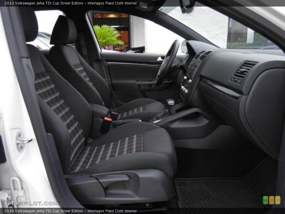 Interlagos Plaid Cloth Interior Photo for the 2010 Volkswagen Jetta TDI Cup Street Edition #53538100