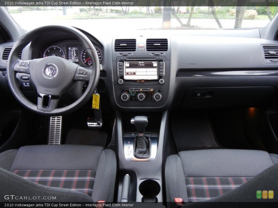 Interlagos Plaid Cloth Interior Dashboard for the 2010 Volkswagen Jetta TDI Cup Street Edition #53538148