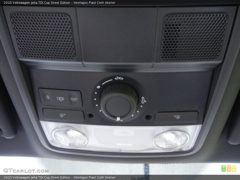 Interlagos Plaid Cloth Interior Controls for the 2010 Volkswagen Jetta TDI Cup Street Edition #53538238