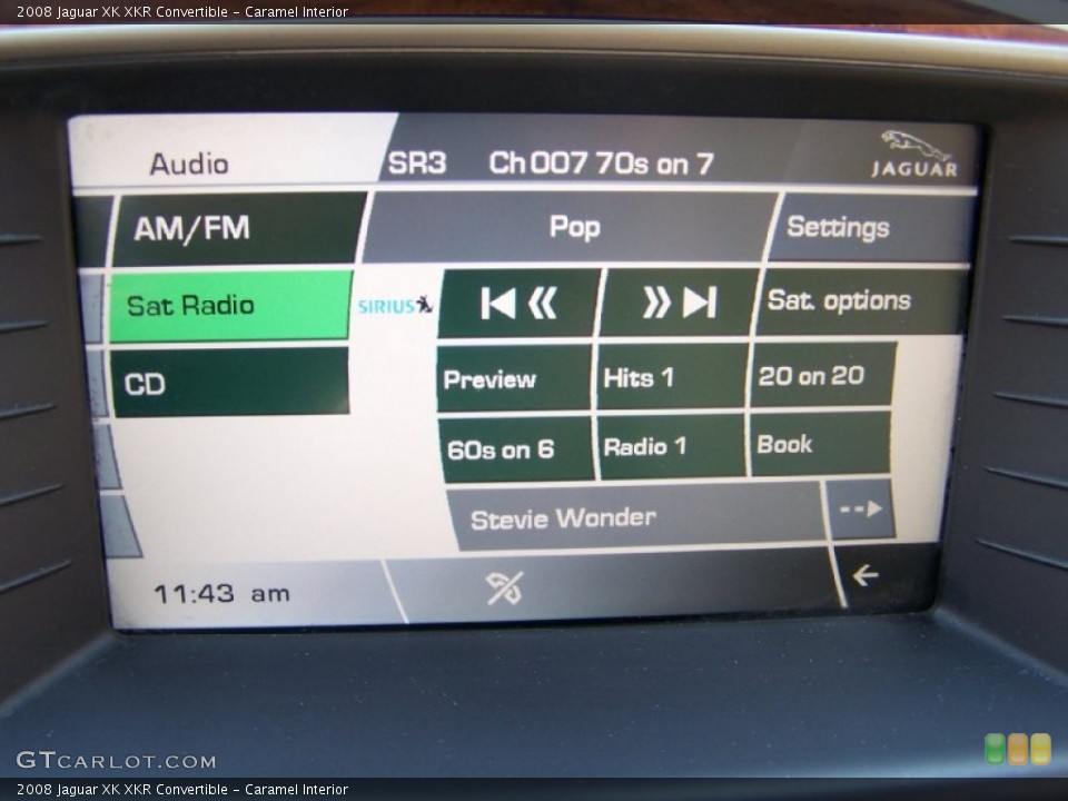 Caramel Interior Audio System for the 2008 Jaguar XK XKR Convertible #53539558