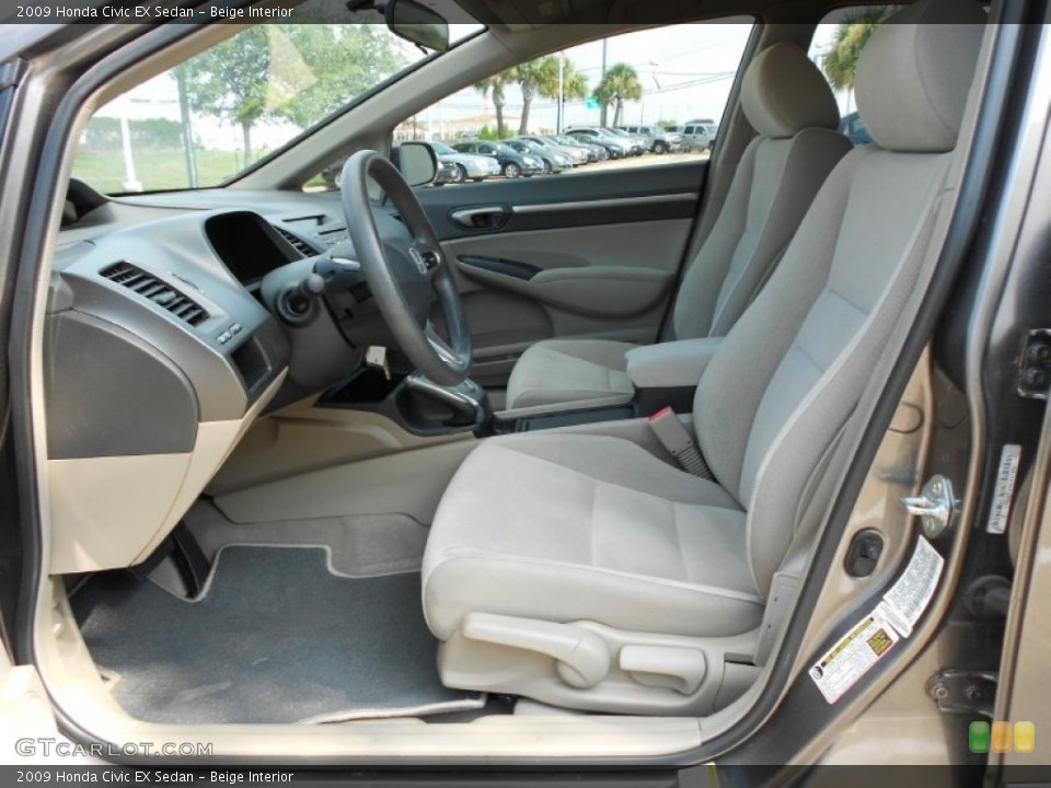 Beige Interior Photo for the 2009 Honda Civic EX Sedan #53539893