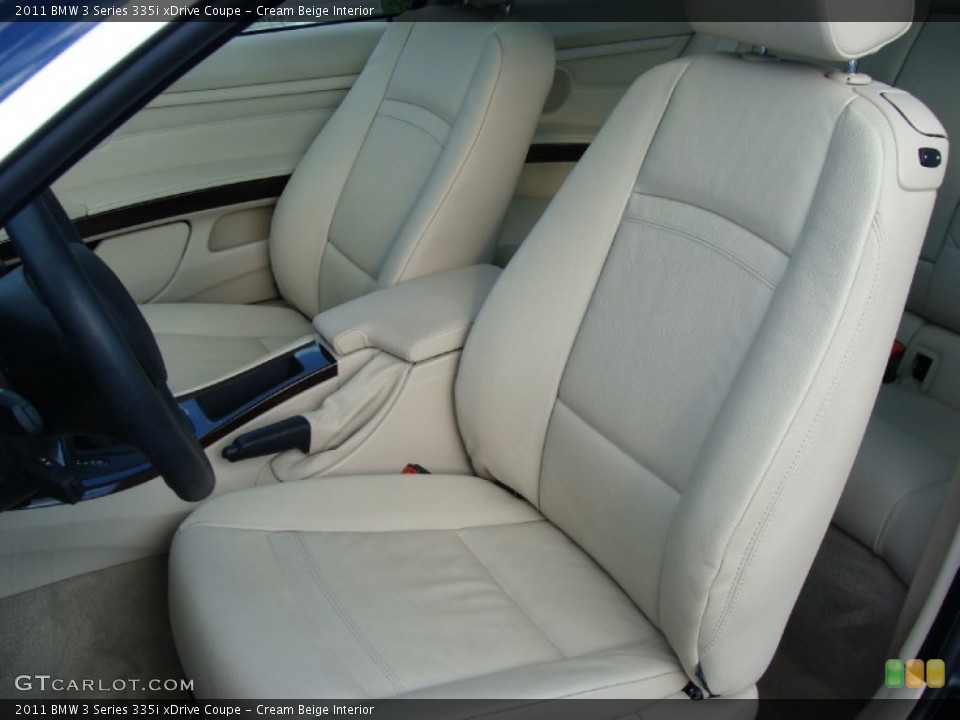 Cream Beige Interior Photo for the 2011 BMW 3 Series 335i xDrive Coupe #53540122