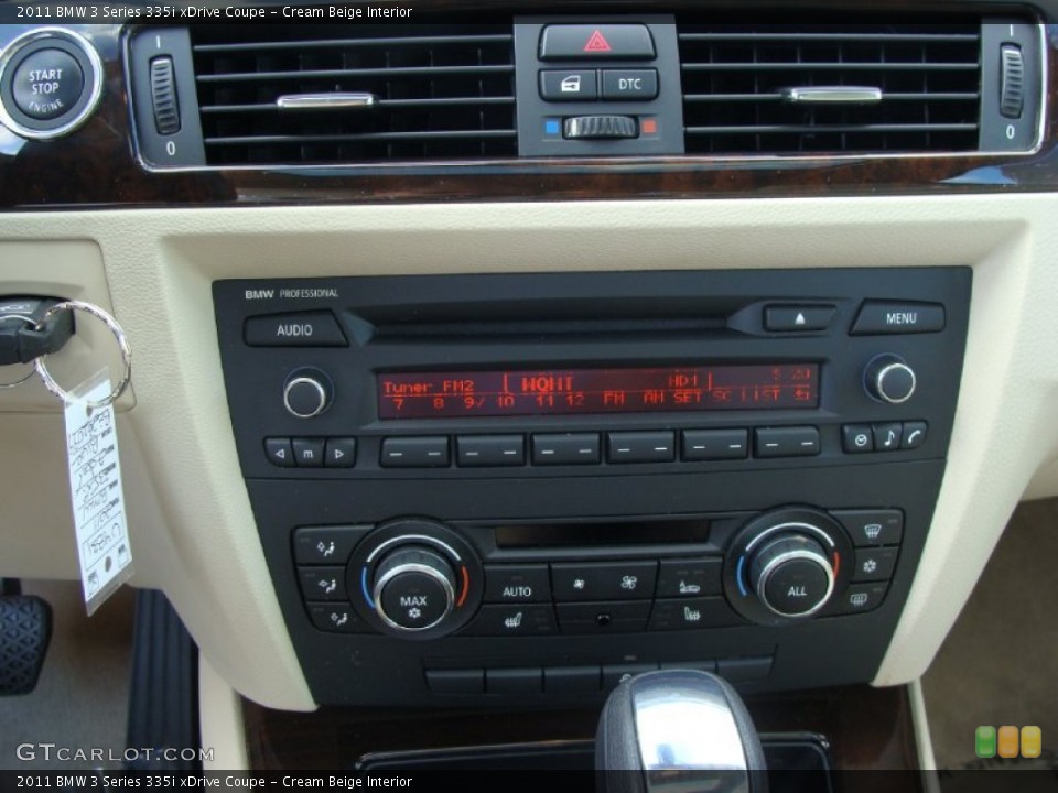 Cream Beige Interior Audio System for the 2011 BMW 3 Series 335i xDrive Coupe #53540146