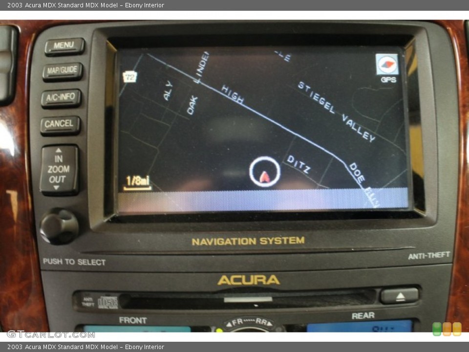 Ebony Interior Navigation for the 2003 Acura MDX  #53541546