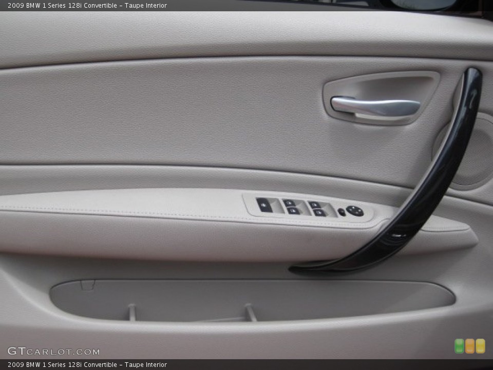 Taupe Interior Door Panel for the 2009 BMW 1 Series 128i Convertible #53542688