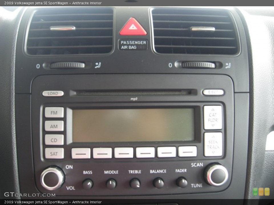 Anthracite Interior Audio System for the 2009 Volkswagen Jetta SE SportWagen #53543237