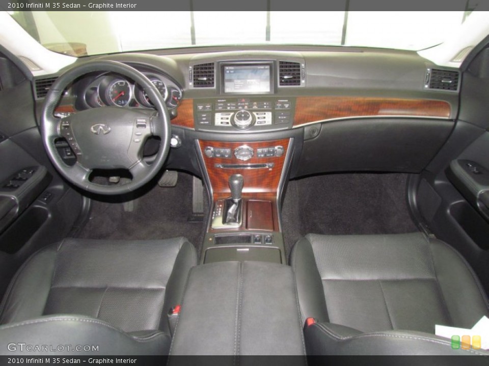 Graphite Interior Dashboard for the 2010 Infiniti M 35 Sedan #53544591