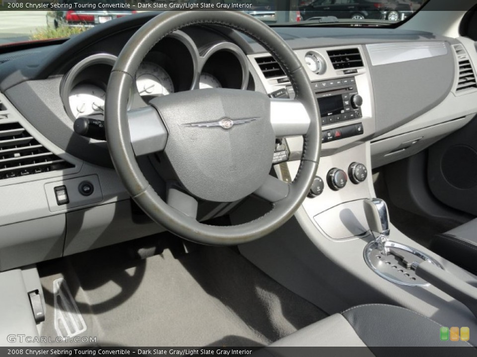 Dark Slate Gray/Light Slate Gray Interior Dashboard for the 2008 Chrysler Sebring Touring Convertible #53547602