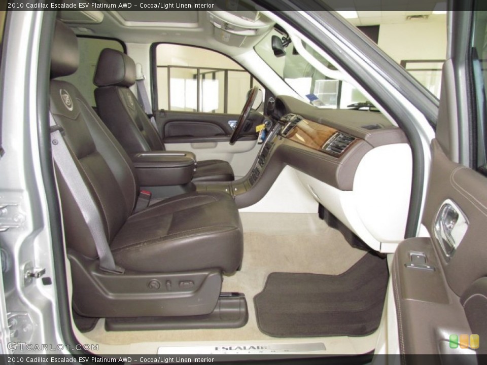 Cocoa/Light Linen Interior Photo for the 2010 Cadillac Escalade ESV Platinum AWD #53548755