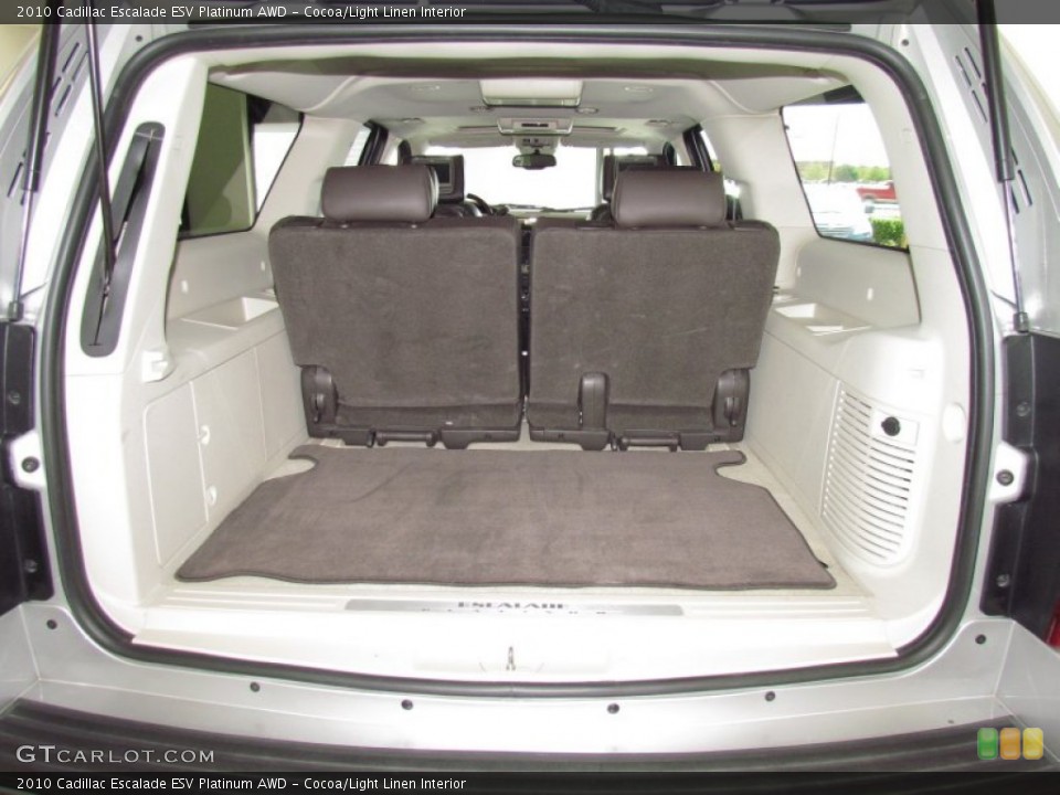 Cocoa/Light Linen Interior Trunk for the 2010 Cadillac Escalade ESV Platinum AWD #53548950