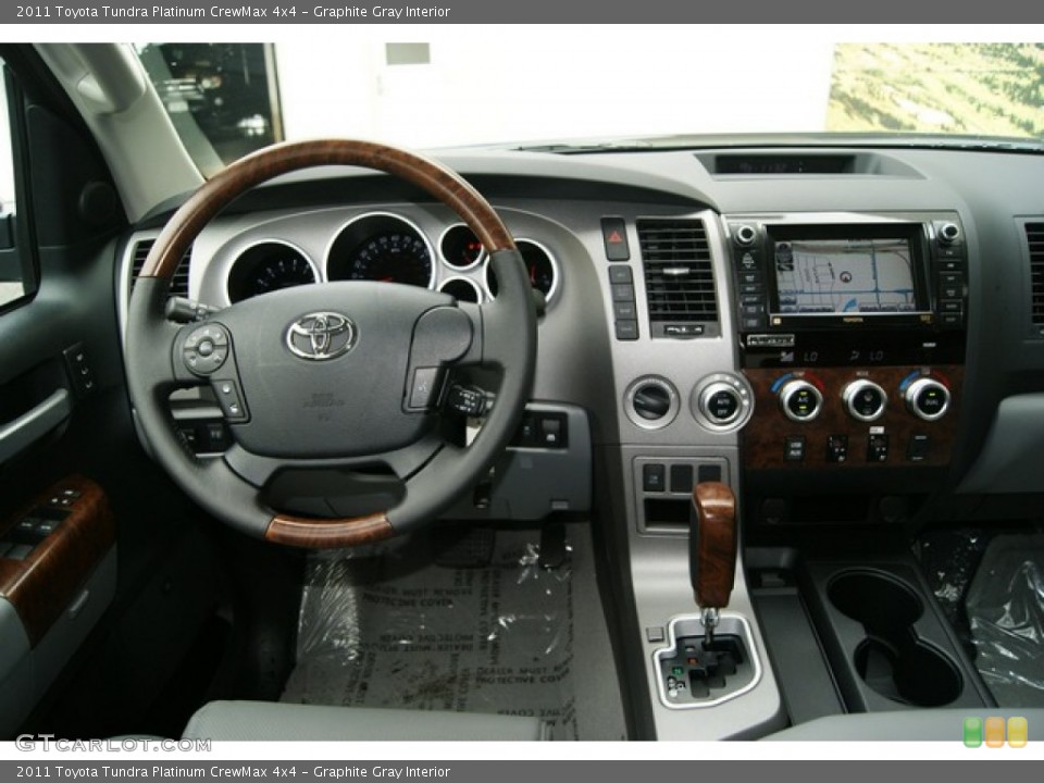 Graphite Gray Interior Dashboard for the 2011 Toyota Tundra Platinum CrewMax 4x4 #53550009