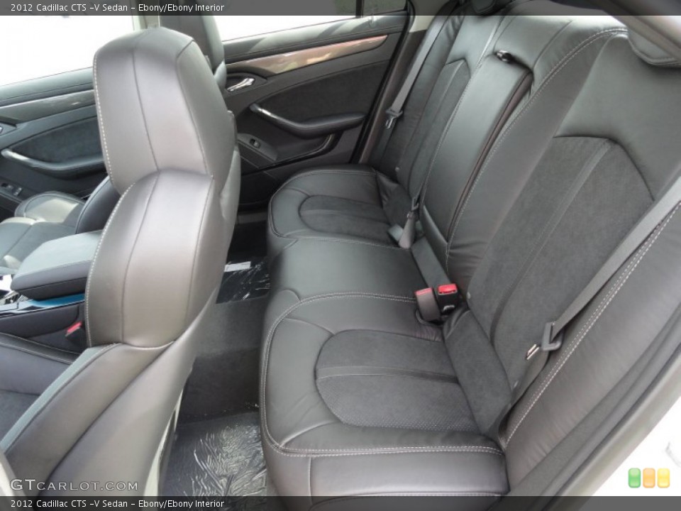 Ebony/Ebony Interior Photo for the 2012 Cadillac CTS -V Sedan #53552955