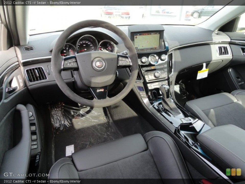 Ebony/Ebony Interior Prime Interior for the 2012 Cadillac CTS -V Sedan #53552970