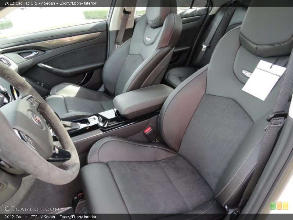 Ebony/Ebony Interior Photo for the 2012 Cadillac CTS -V Sedan #53552985
