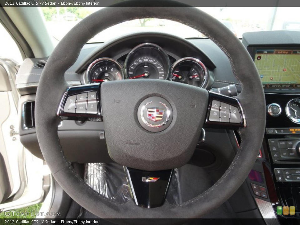 Ebony/Ebony Interior Steering Wheel for the 2012 Cadillac CTS -V Sedan #53553072