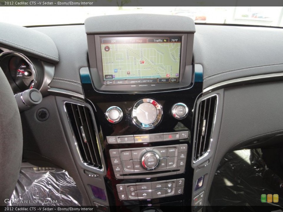 Ebony/Ebony Interior Navigation for the 2012 Cadillac CTS -V Sedan #53553107