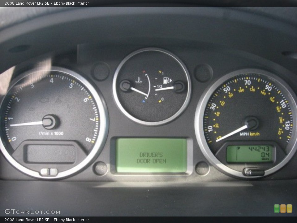 Ebony Black Interior Gauges for the 2008 Land Rover LR2 SE #53553799