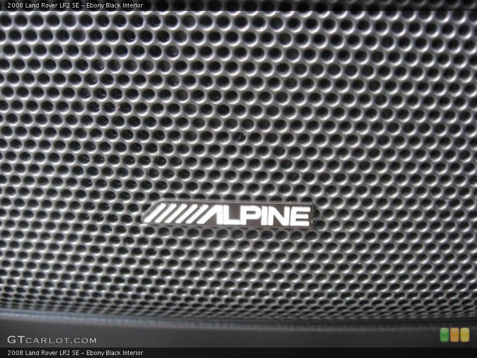 Ebony Black Interior Audio System for the 2008 Land Rover LR2 SE #53553829