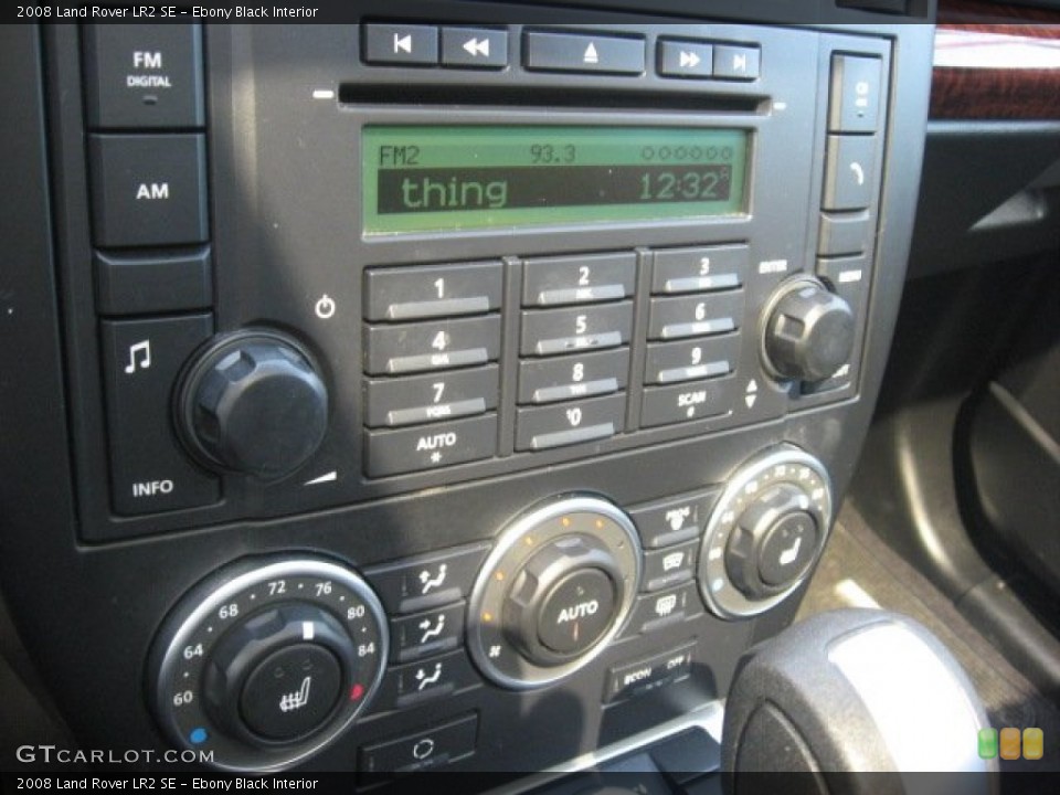 Ebony Black Interior Controls for the 2008 Land Rover LR2 SE #53553903