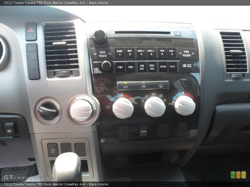 Black Interior Controls for the 2011 Toyota Tundra TRD Rock Warrior CrewMax 4x4 #53553930