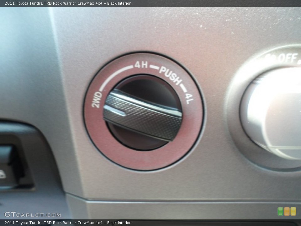 Black Interior Controls for the 2011 Toyota Tundra TRD Rock Warrior CrewMax 4x4 #53553978