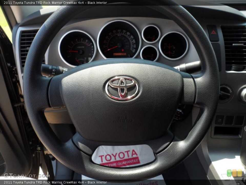 Black Interior Steering Wheel for the 2011 Toyota Tundra TRD Rock Warrior CrewMax 4x4 #53554023