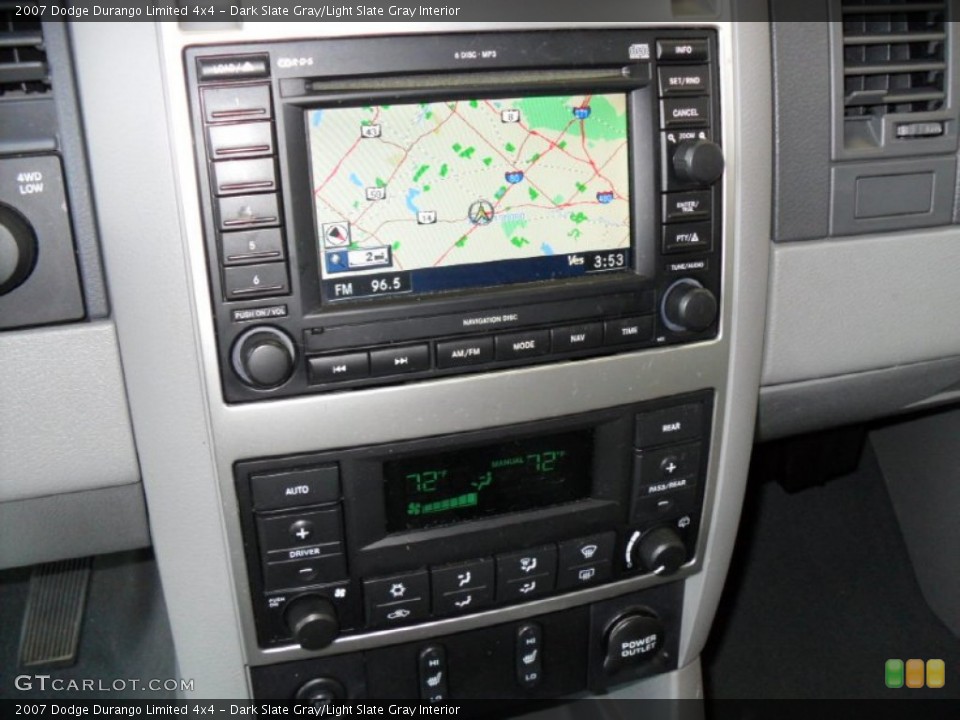 Dark Slate Gray/Light Slate Gray Interior Navigation for the 2007 Dodge Durango Limited 4x4 #53554641