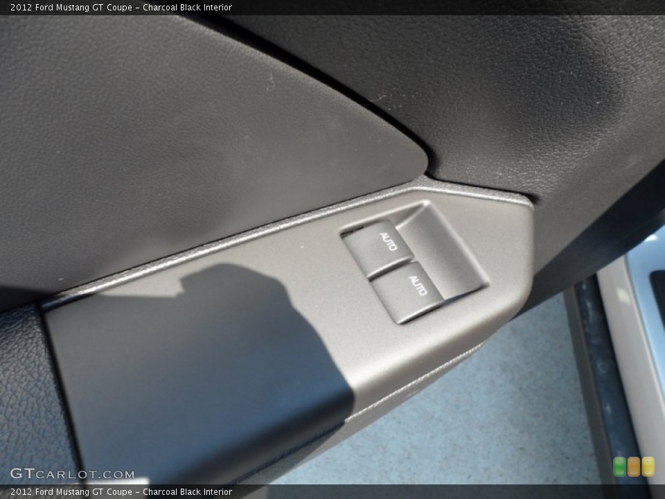 Charcoal Black Interior Controls for the 2012 Ford Mustang GT Coupe #53555585