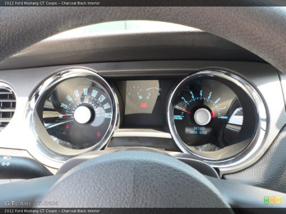 Charcoal Black Interior Gauges for the 2012 Ford Mustang GT Coupe #53555730