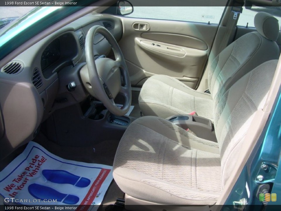 Beige Interior Photo for the 1998 Ford Escort SE Sedan #53556066