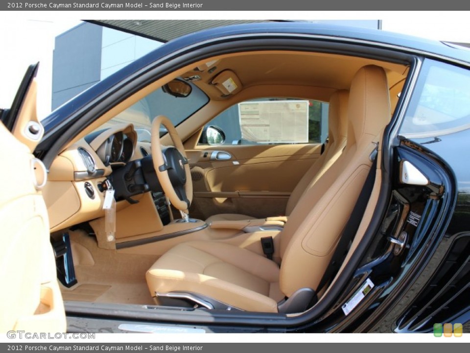 Sand Beige Interior Photo for the 2012 Porsche Cayman  #53556115