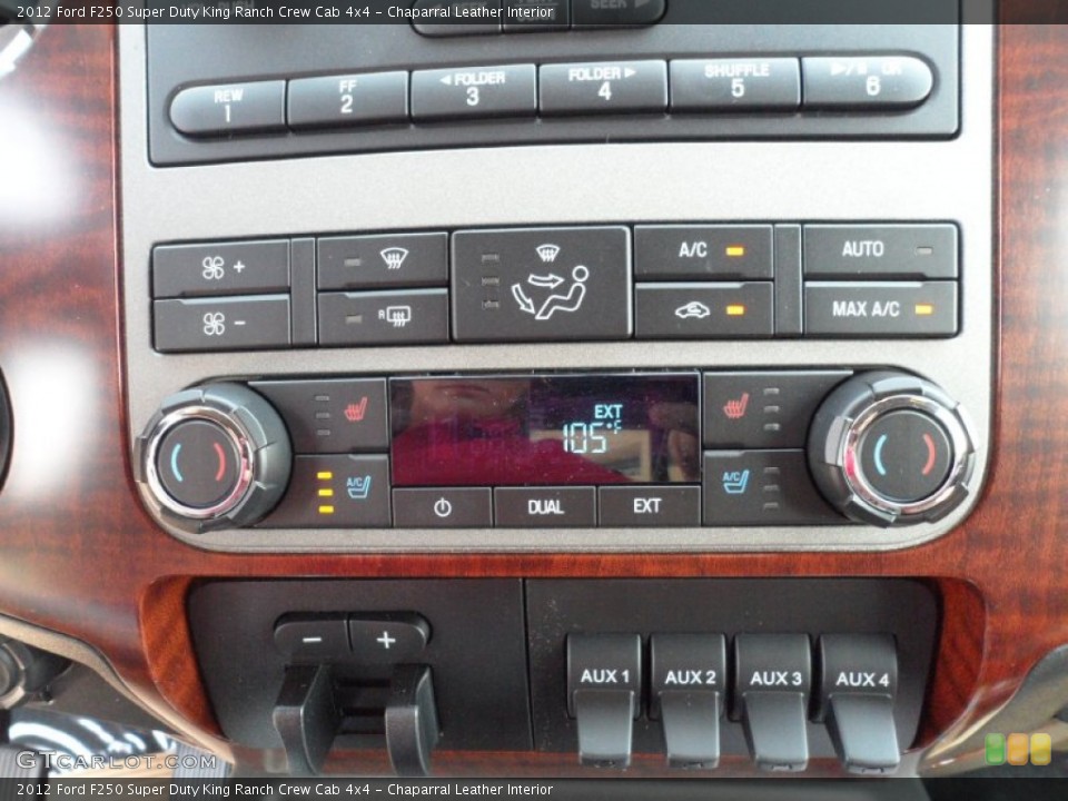 Chaparral Leather Interior Controls for the 2012 Ford F250 Super Duty King Ranch Crew Cab 4x4 #53556168