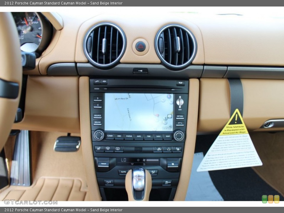 Sand Beige Interior Controls for the 2012 Porsche Cayman  #53556208